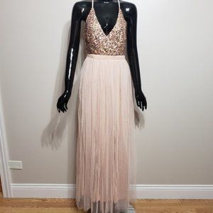 Brand New-Sequined Tulle Evening Dress